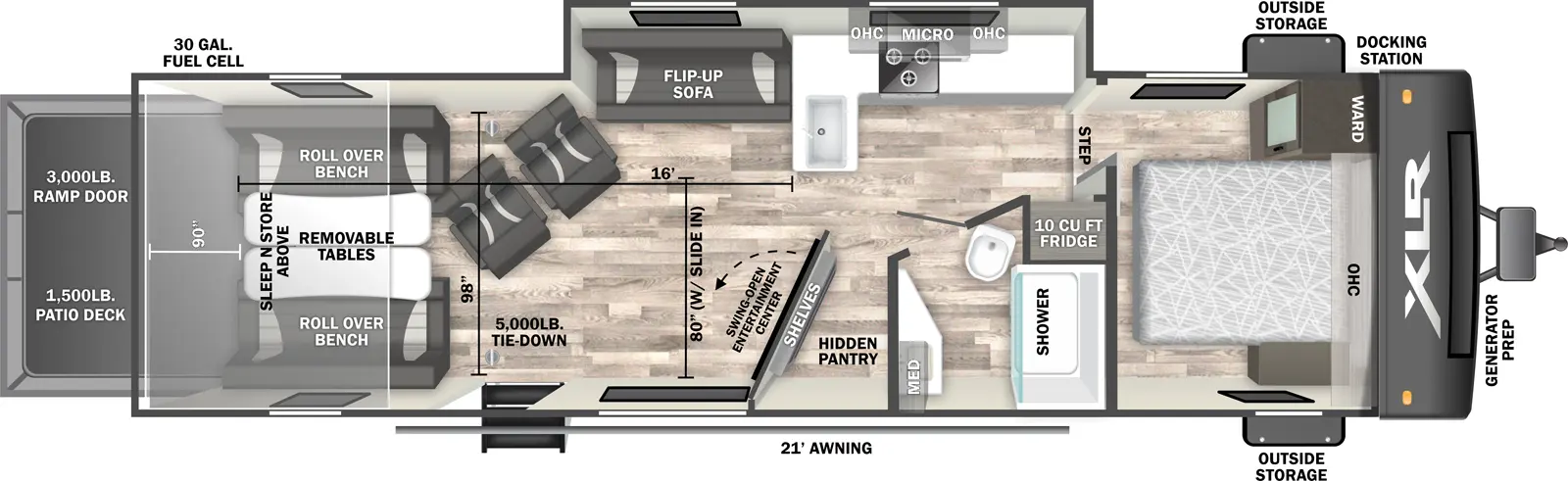 Xlr Hyperlite 3016H Floorplan